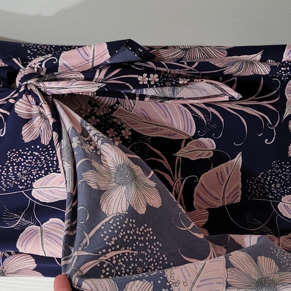 ROBBIE BEE | Cap Sleeve Faux Sarong Style Midi - Size Petite Small (PS) - Picture 6 of 7